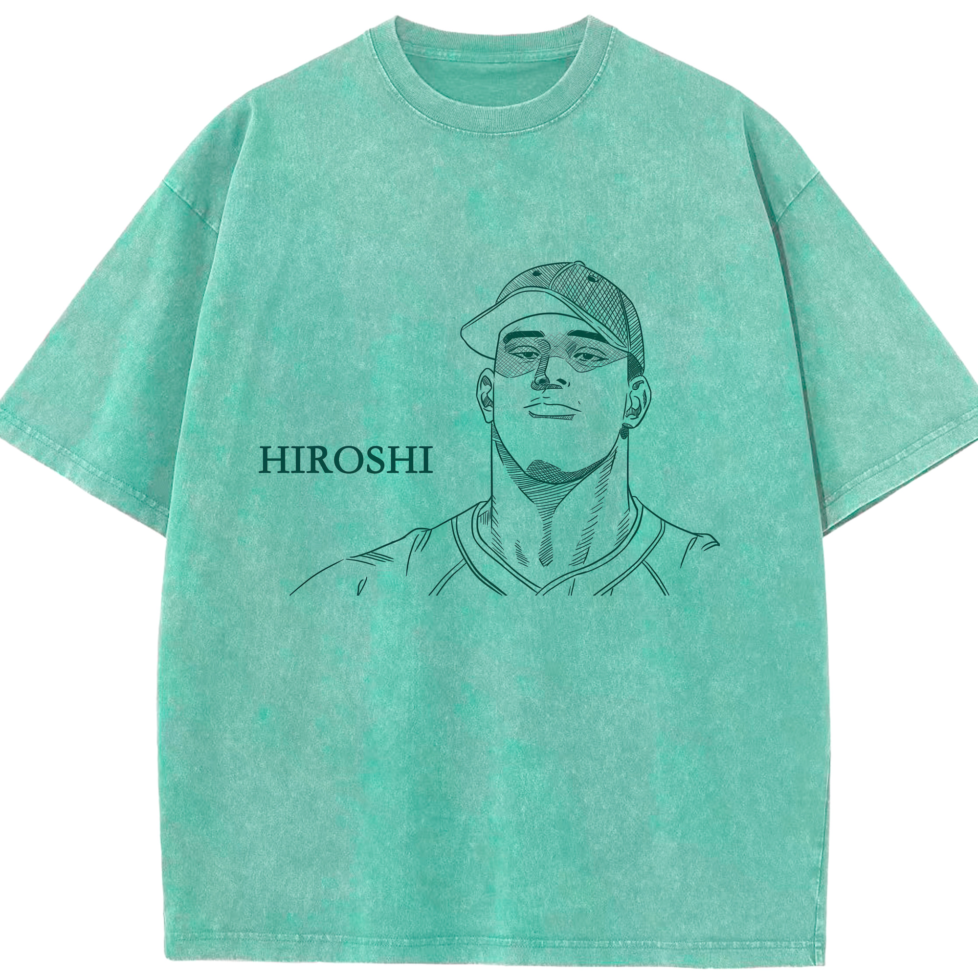 （画像用） SLAM DUNK／スラムダンク 綿100% ヴィンテージ風 半袖Tシャツ（フロントプリント）